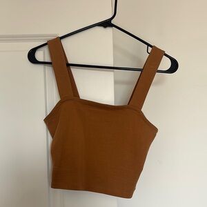 Women's Orange/Brown Crop Top